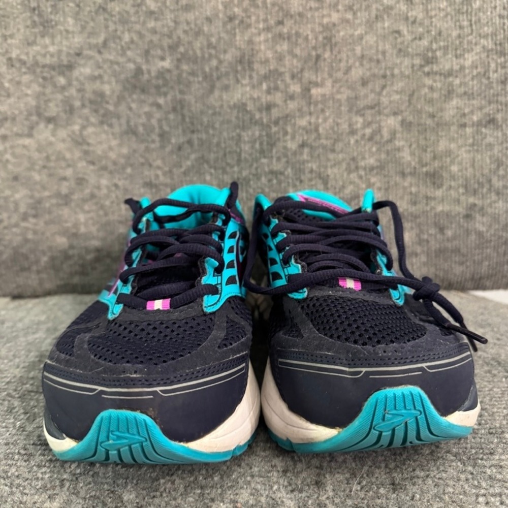 Brooks Addiction 13 Womens Running Shoes Navy Teal Purple Stability Sneakers 10 - Picture 3 of 9
